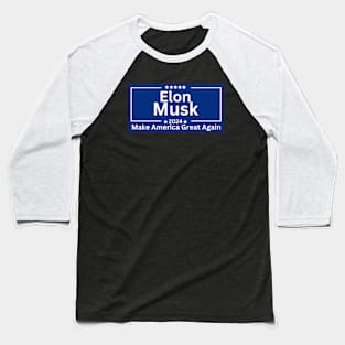 Elon Musk  For President trump 2024 Baseball T-Shirt